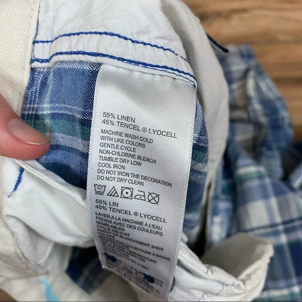 Tommy‎ Bahama Plaid Shorts (2 Pairs) Men's 33 Color Blue